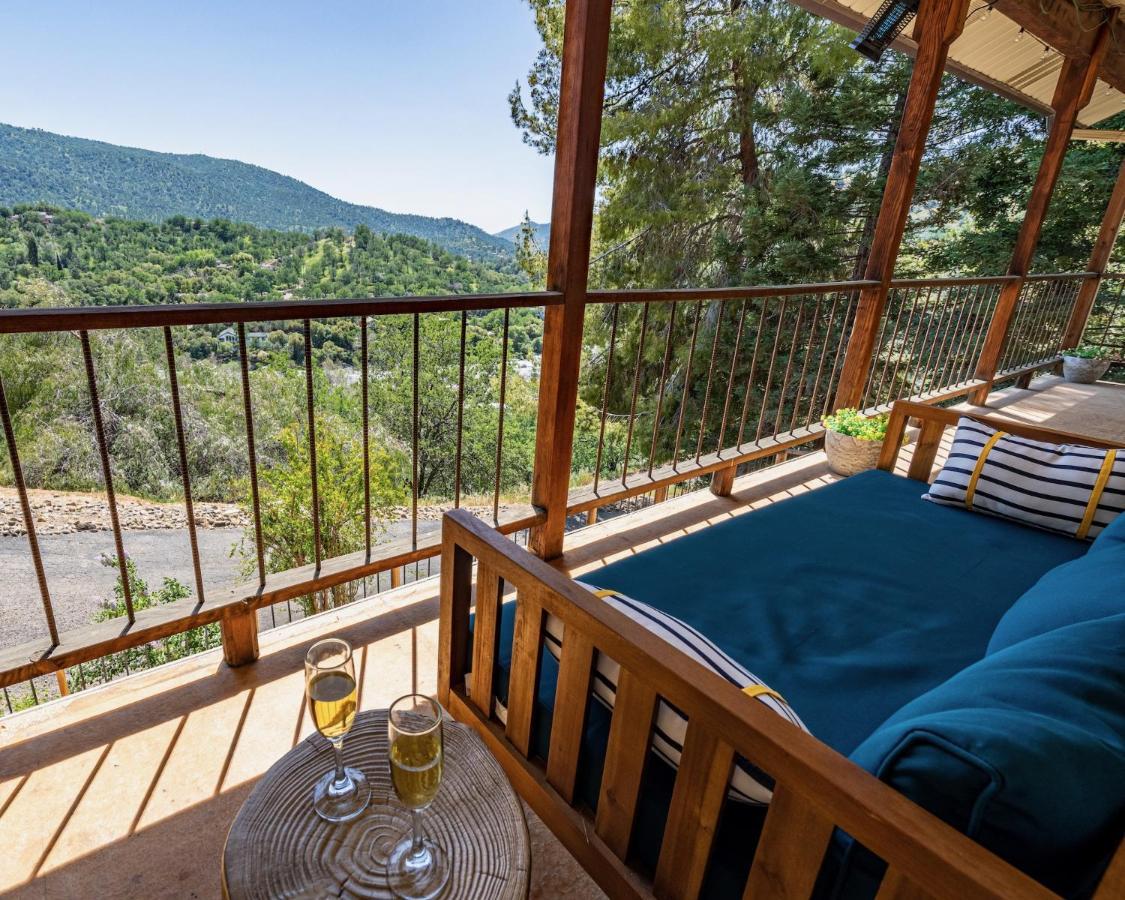 Secluded Mtn Top Family Haven W/Views Spa & Arcade Three Rivers Dış mekan fotoğraf